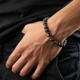 Lava Natural Stone Om Bracelet