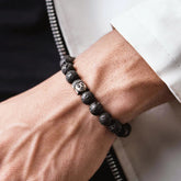 Lava Natural Stone Buddha Bracelet